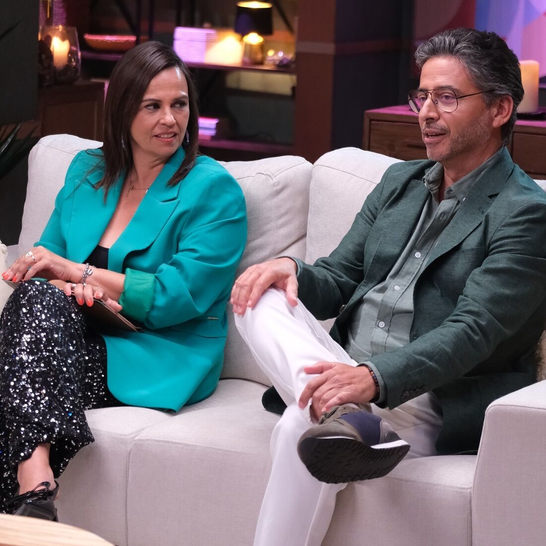 Raquel Mendes e Hugo Oliveira em discussão sobre acusações na Cerimónia de Casados