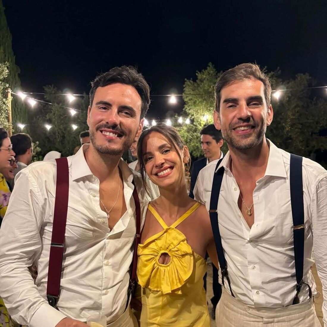 Sara Prata e Mariana Monteiro no casamento de João Cajuda no Alentejo