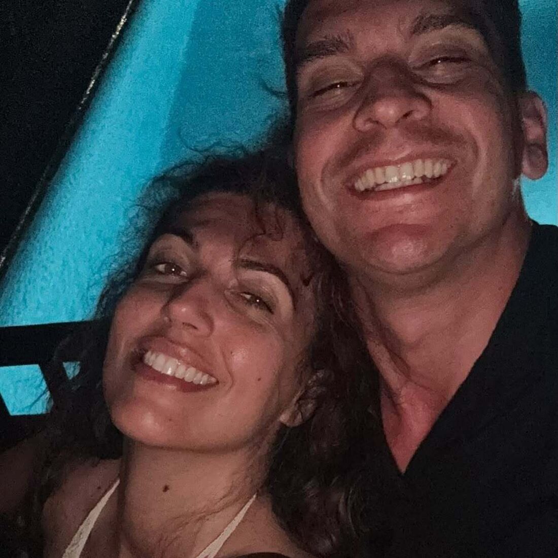 Nelson e Carla em lua de mel no Sal, Cabo Verde.
