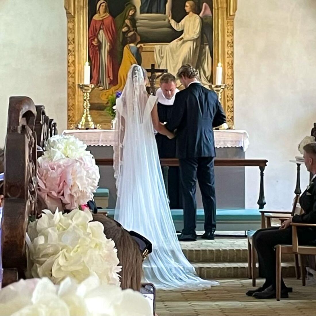 Casamento de Hjulmand com Emilie Sofie Nissen numa cerimónia