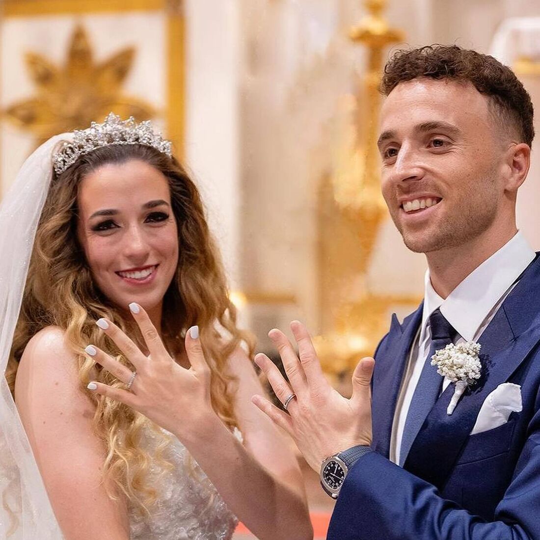 Diogo Jota e Rute Cardoso celebram o casamento