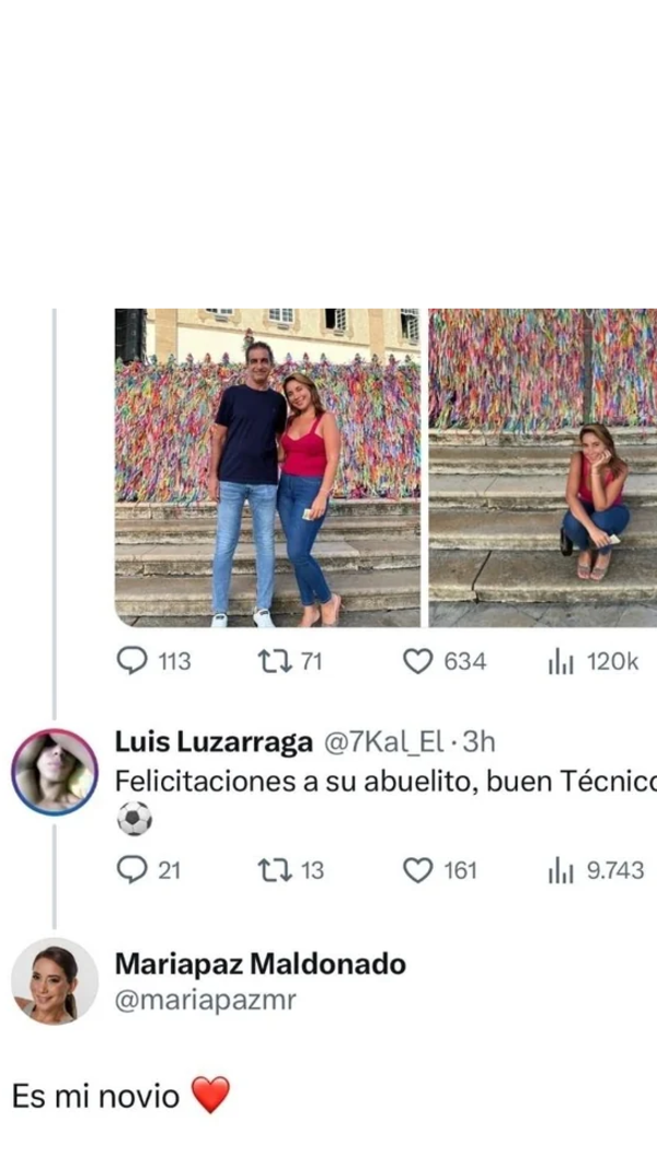 Maria Paz assume namoro após elogios ao 'avô' do seu companheiro