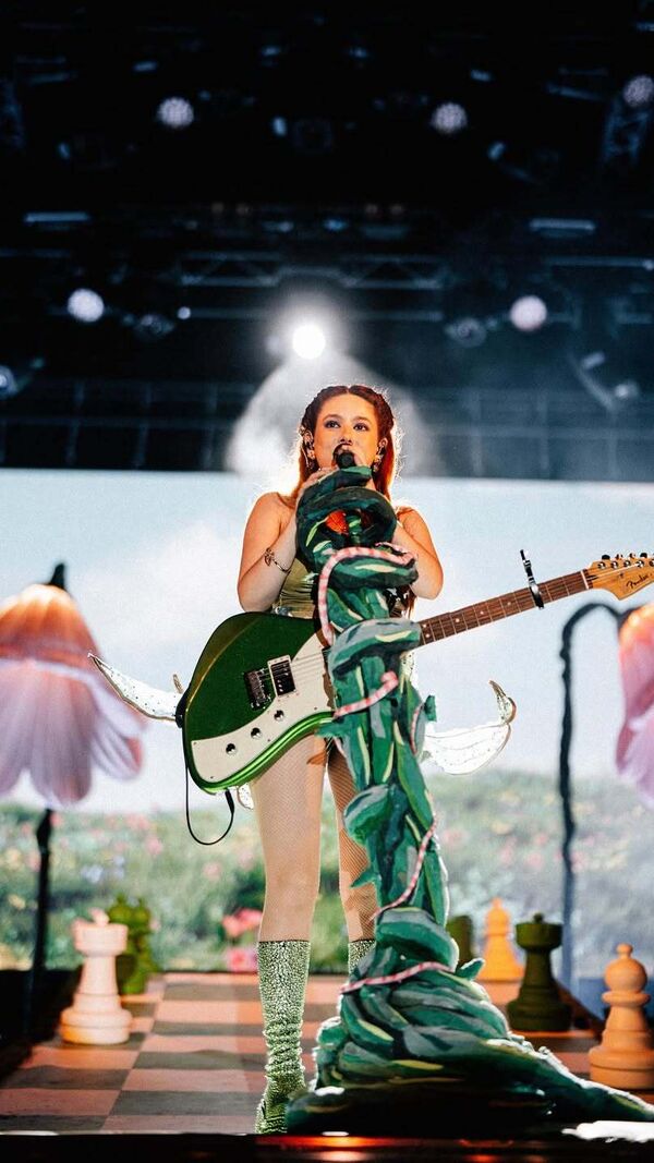 Bárbara Tinoco em concerto em Benfica após atraso