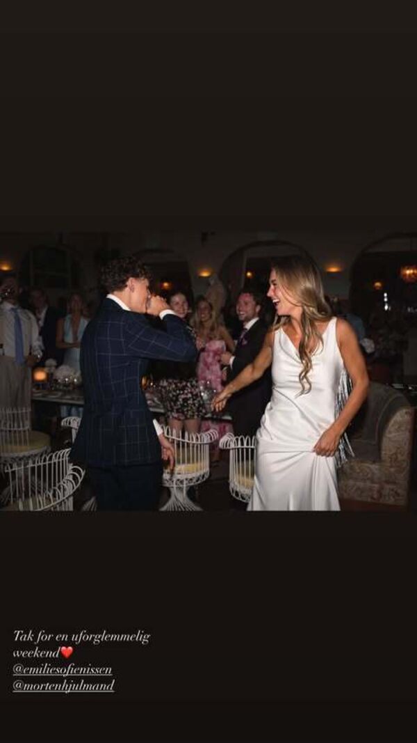 Hjulmand e Emilie Sofie Nissen celebram casamento