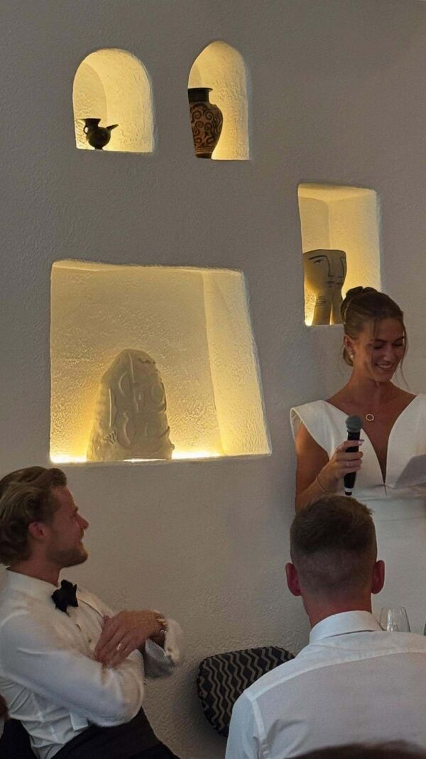 Hjulmand, capitão do Sporting, celebra casamento com Emilie Sofie Nissen.