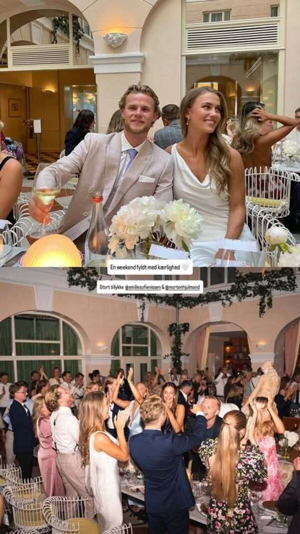 Hjulmand, jogador do Sporting, casou com Emilie Sofie Nissen em Copenhaga