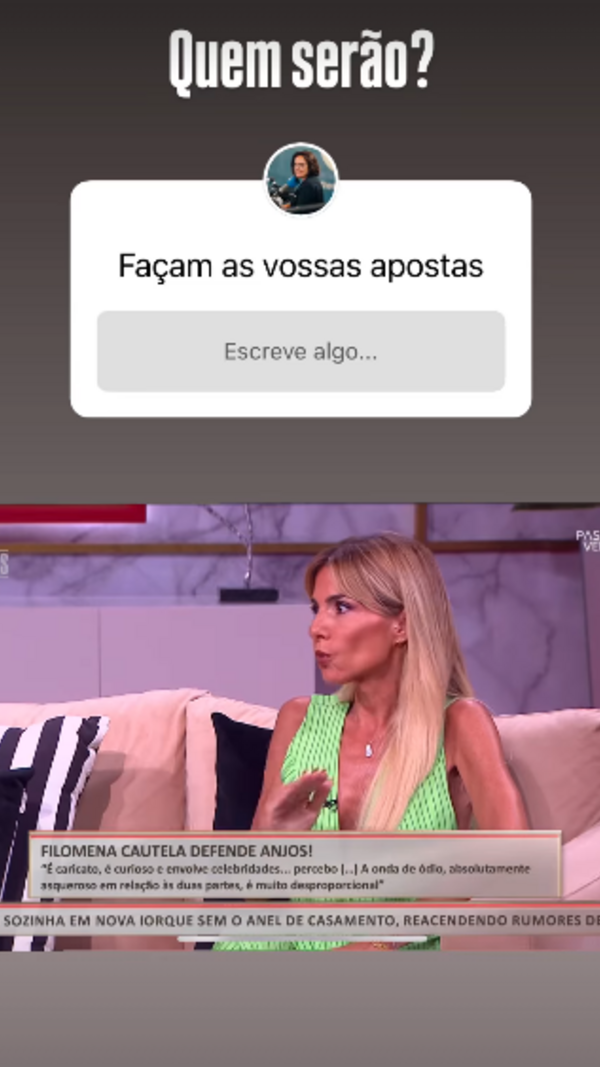 Filomena Cautela defende Anjos, após polémica. Joana Marques reage