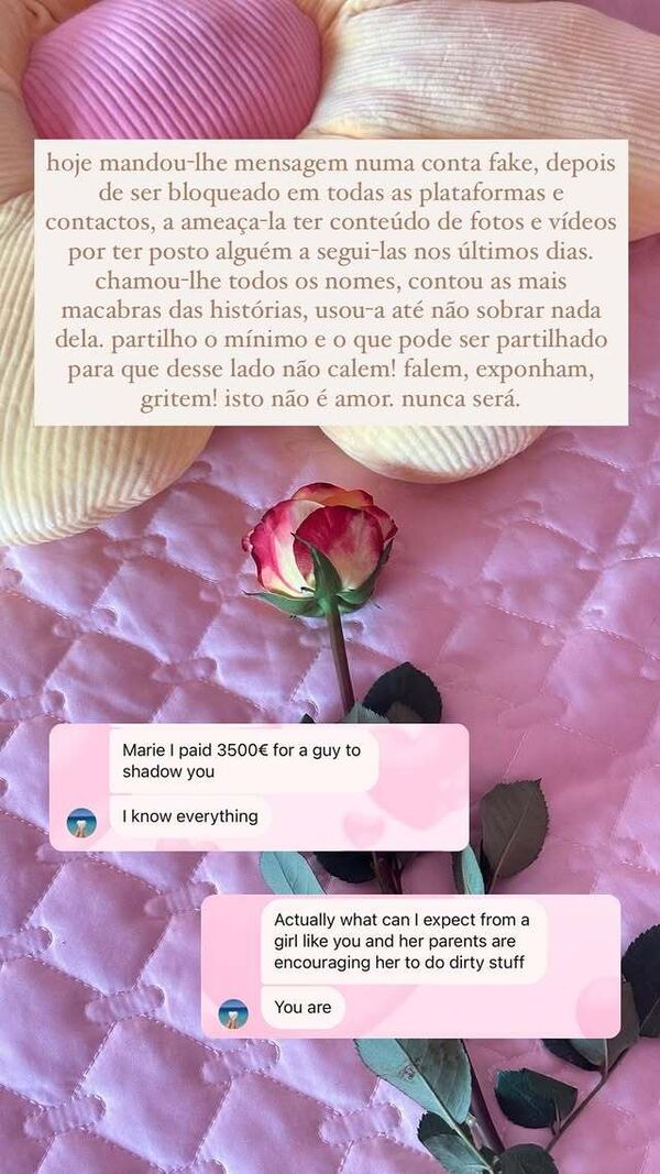 Marie é ameaçada e perseguida online após ter sido bloqueada