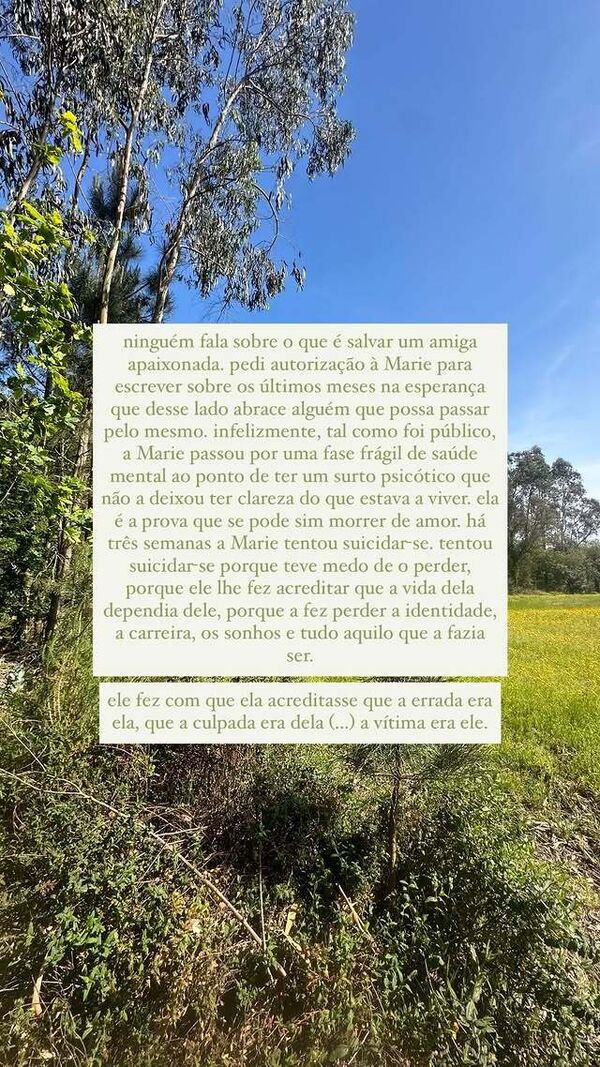 Marie enfrenta uma fase frágil e tenta suicidar-se, manipulada por alguém que a fez perder a identidade
