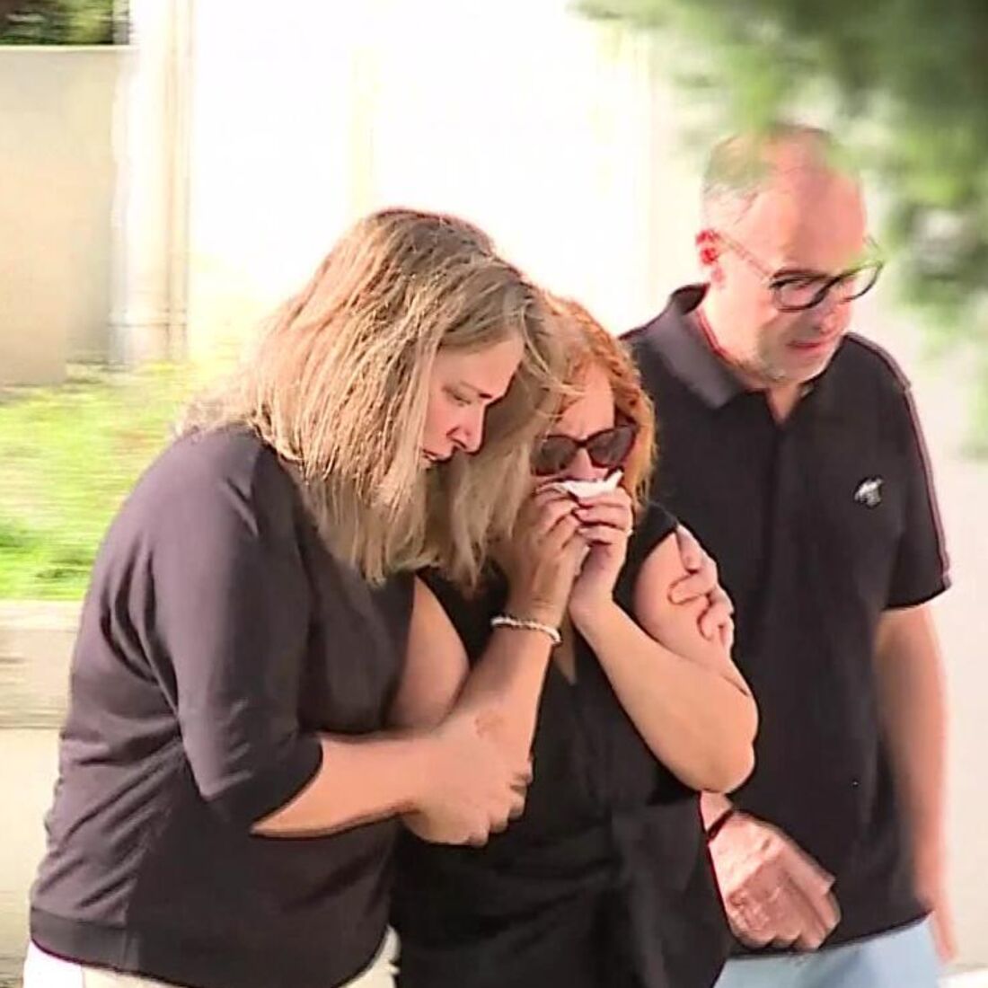 Mãe de Diogo Jota, Isabel Silva, no velório dos filhos