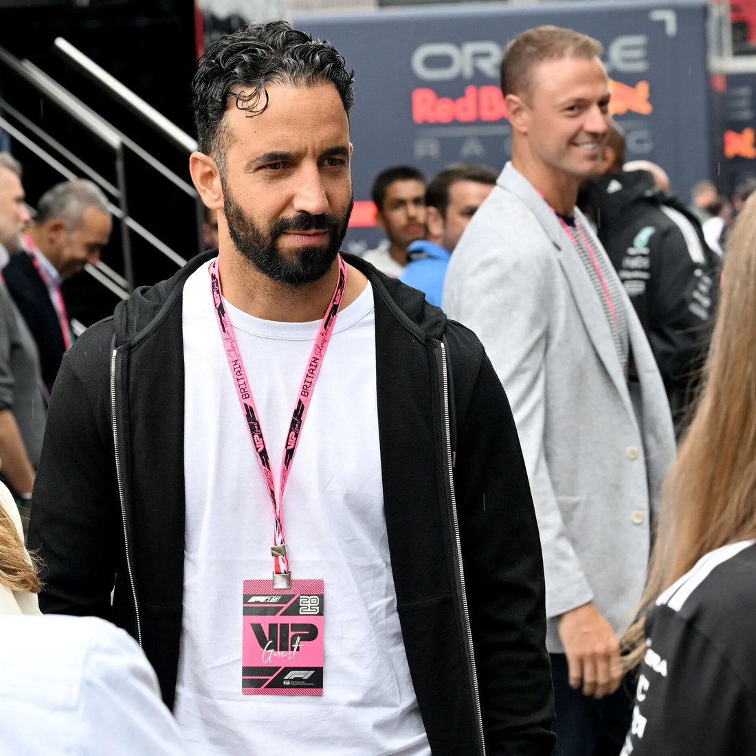 Ruben Amorim visita o Grande Prémio da Grã-Bretanha em Silverstone.
