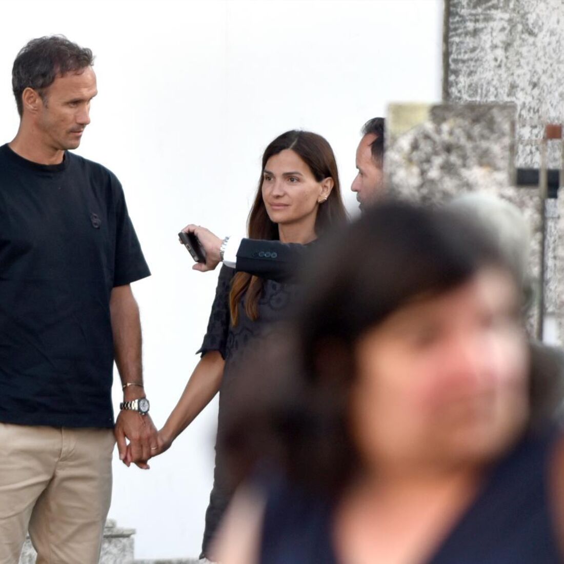 Ricardo Carvalho na missa de sétimo dia de Diogo Jota e André Silva