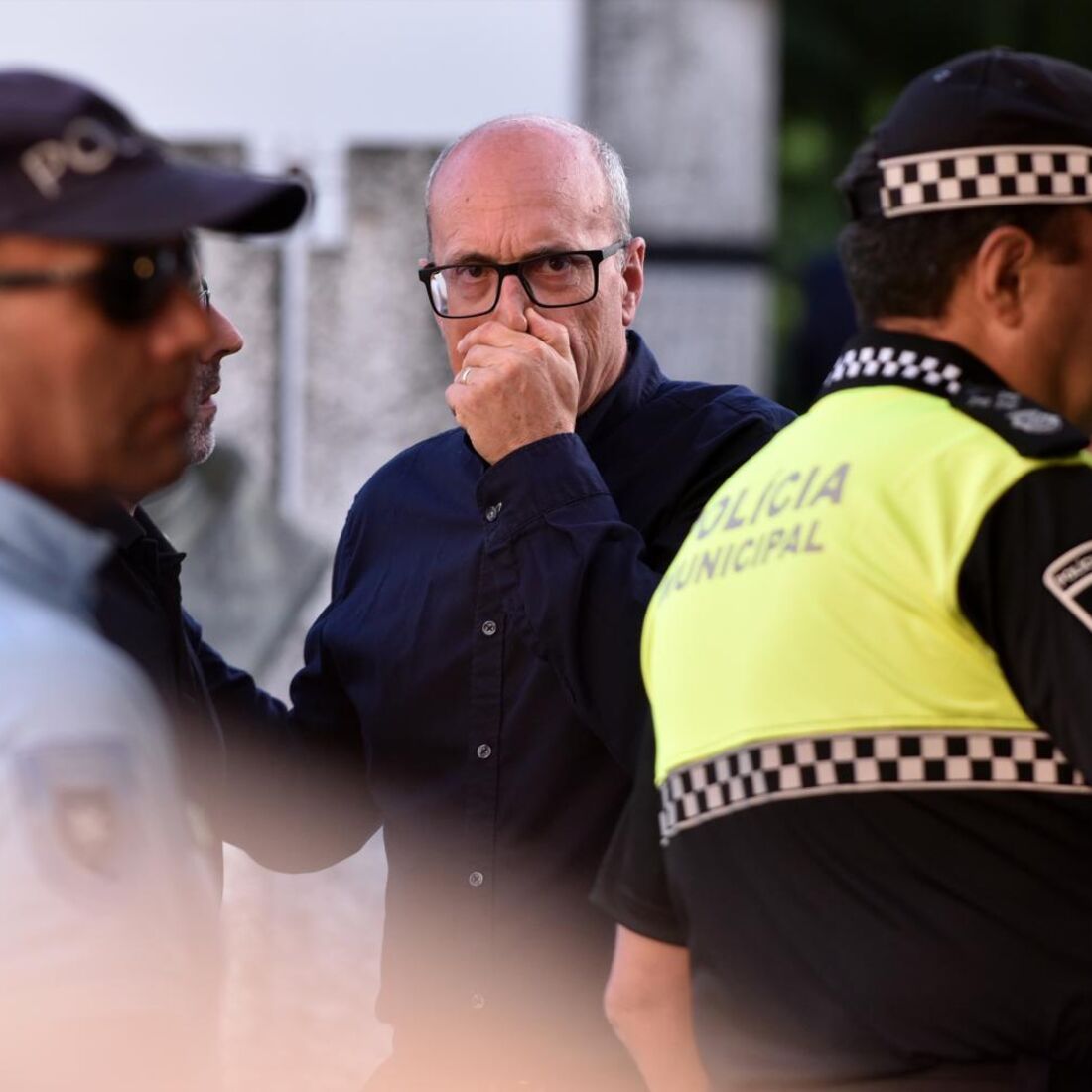 Joaquim Silva, o pai, na missa de sétimo dia de Diogo Jota e André Silva