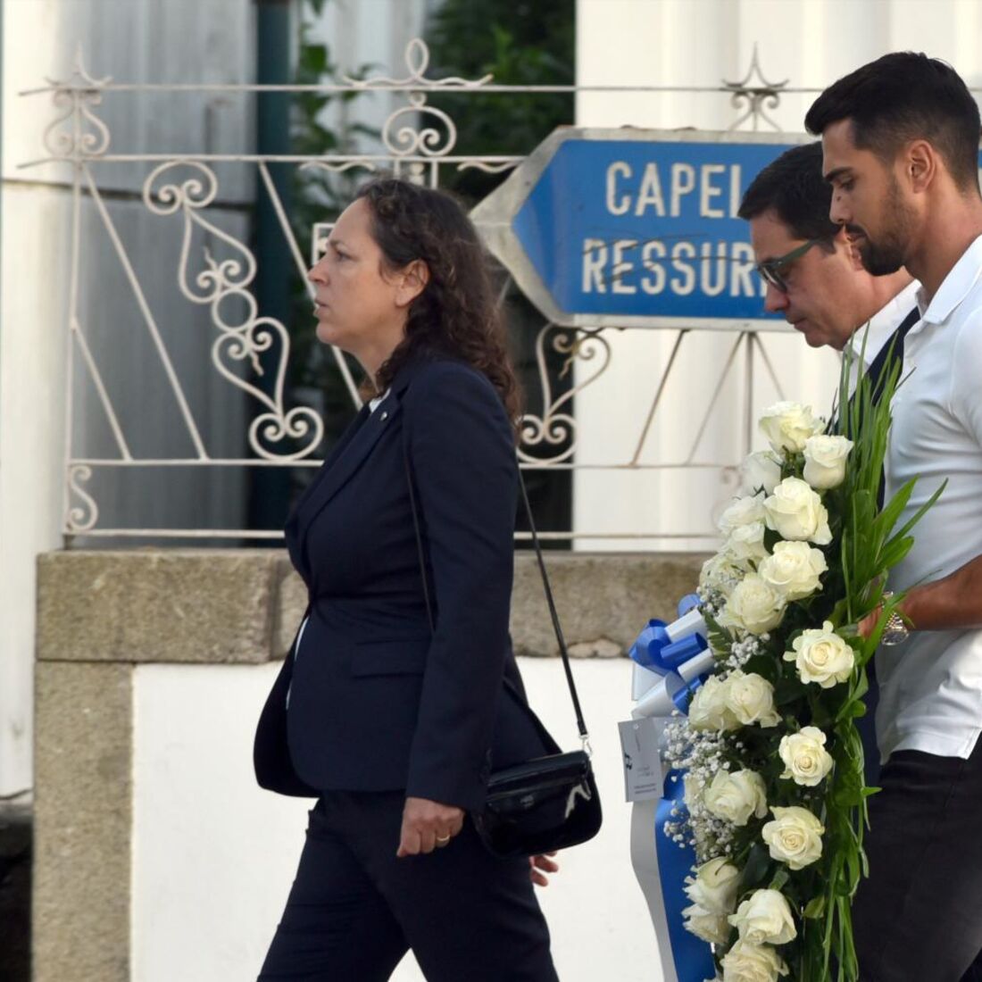 Diogo Costa na missa de sétimo dia de Diogo Jota e André Silva