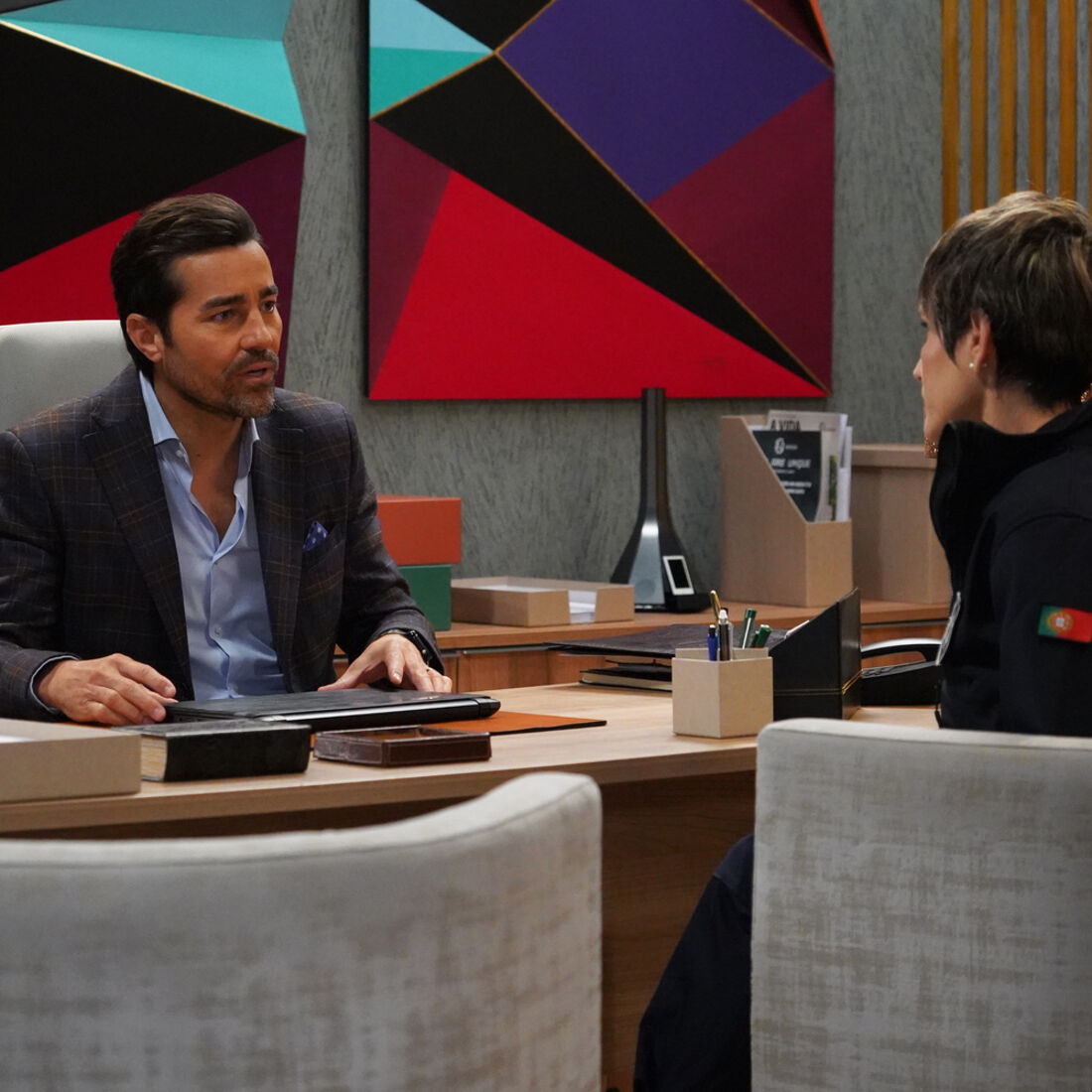 Vicente e Clara na novela 'A Herança'