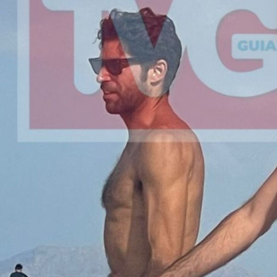 Cayetano Rivera na praia de Alcúdia, em Maiorca