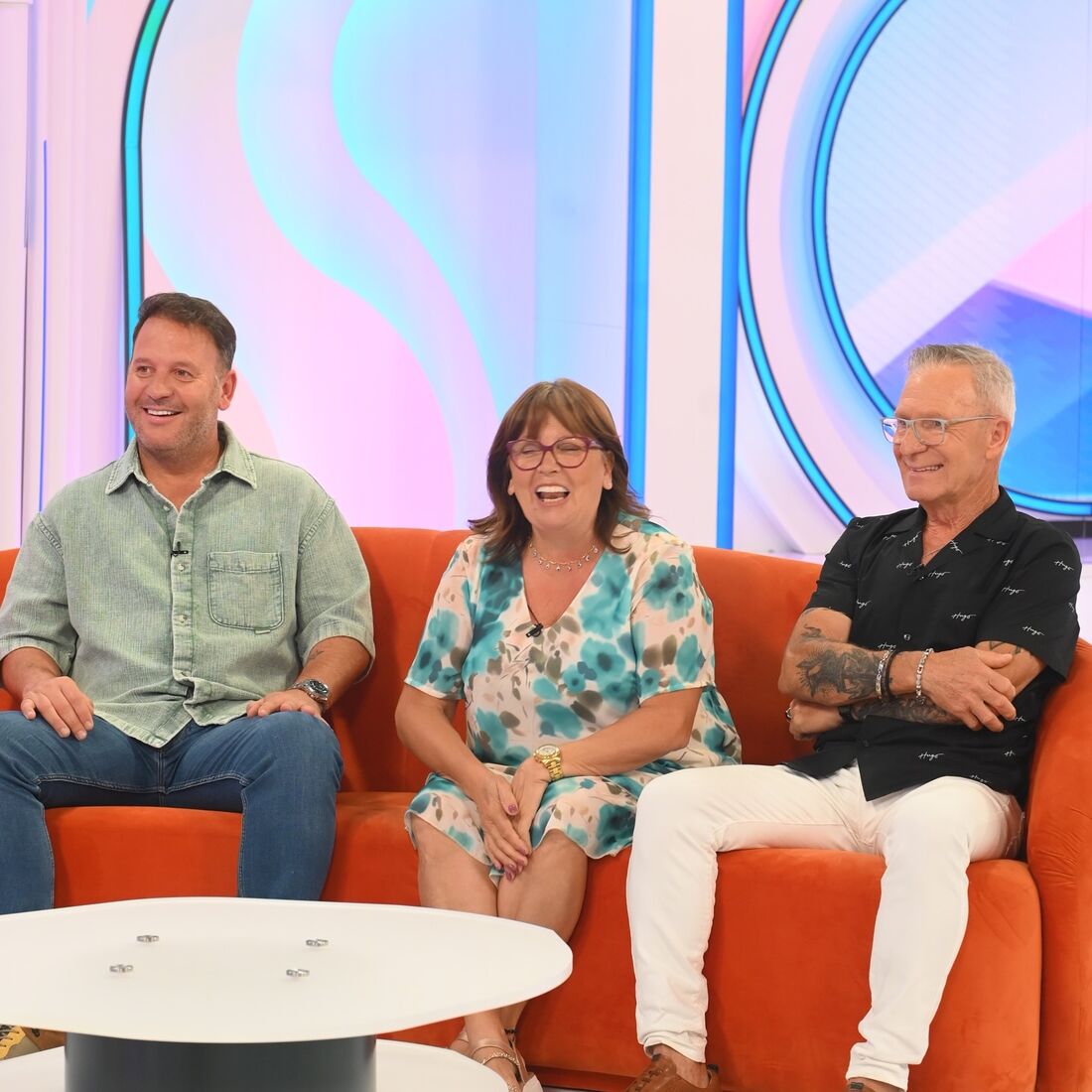 Cândido Costa com os pais