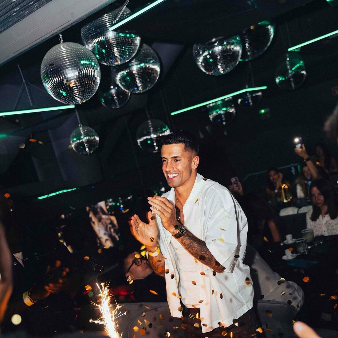 João Cancelo no seu aniversário em Riade