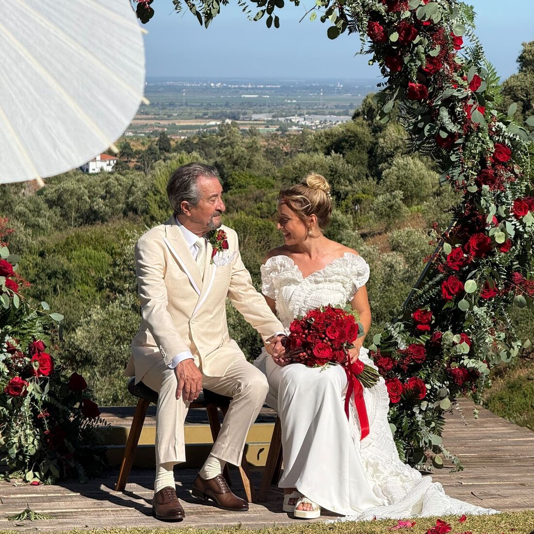 Casamento de Rosa Bela e Carlos Areia: cerimónia emotiva