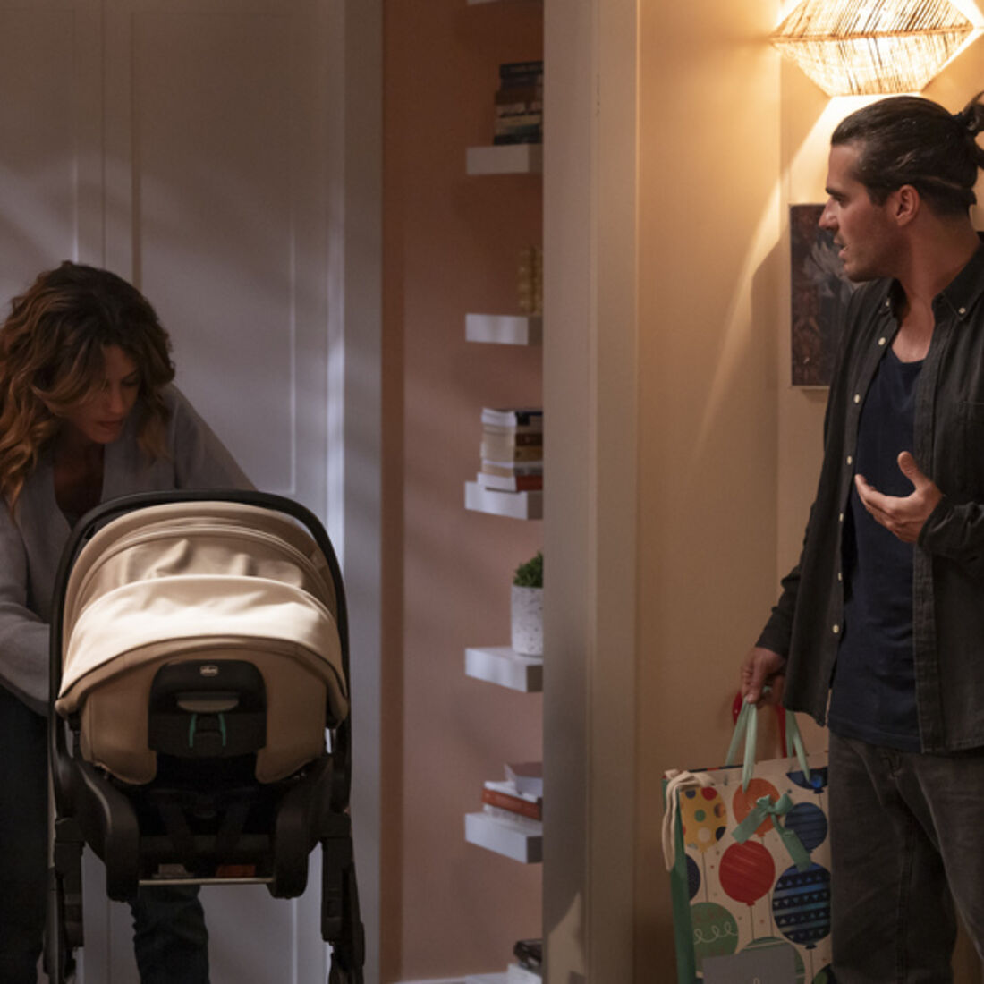 JD e Mariana na novela A Protegida