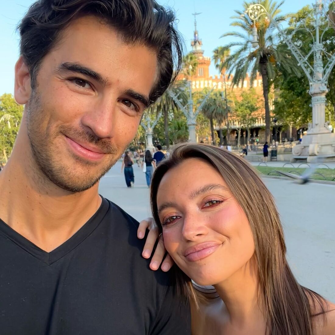 Diogo Bordin e Carolina Braga em Barcelona