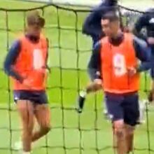 As primeiras imagens de João Félix a treinar ao lado de Cristiano Ronaldo 