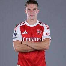 Gyökeres com o equipamento do Arsenal