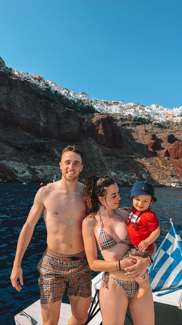 Diogo Jota e Rute Batista na Grécia