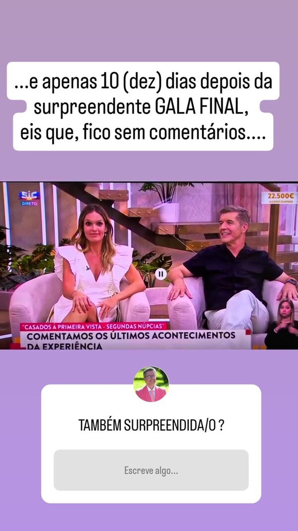 Programa Casados à Primeira Vista comenta os últimos acontecimentos