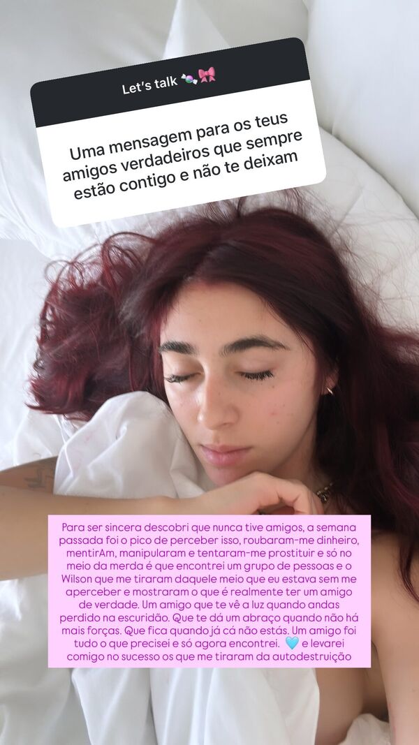 Maria denuncia maus-tratos por parte dos 'amigos'