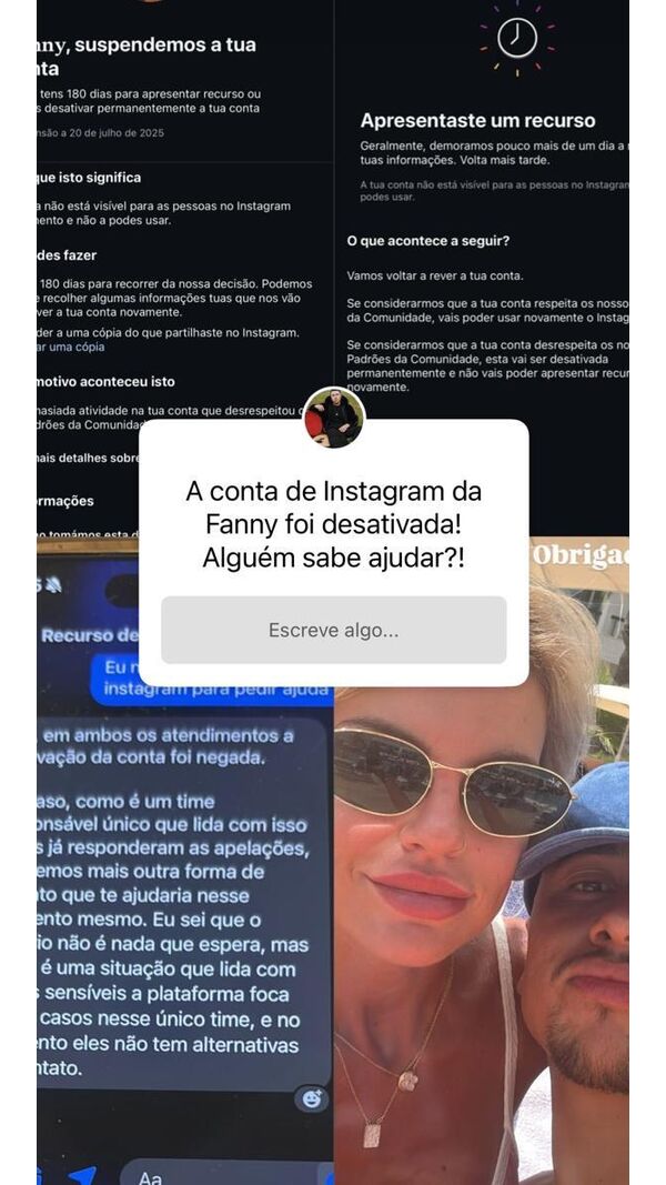 Namorado de Fanny pede ajuda para a namorada