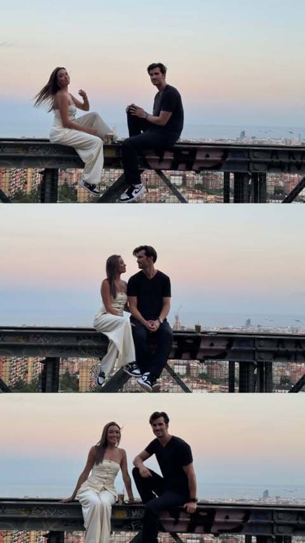 Diogo Bordin e Carolina Braga mostram romance além-fronteiras