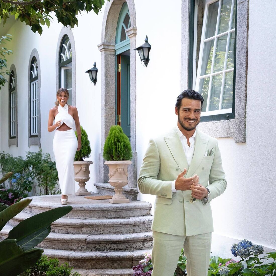 Nelma Serpa Pinto e João Póvoa Marinheiro num dia especial