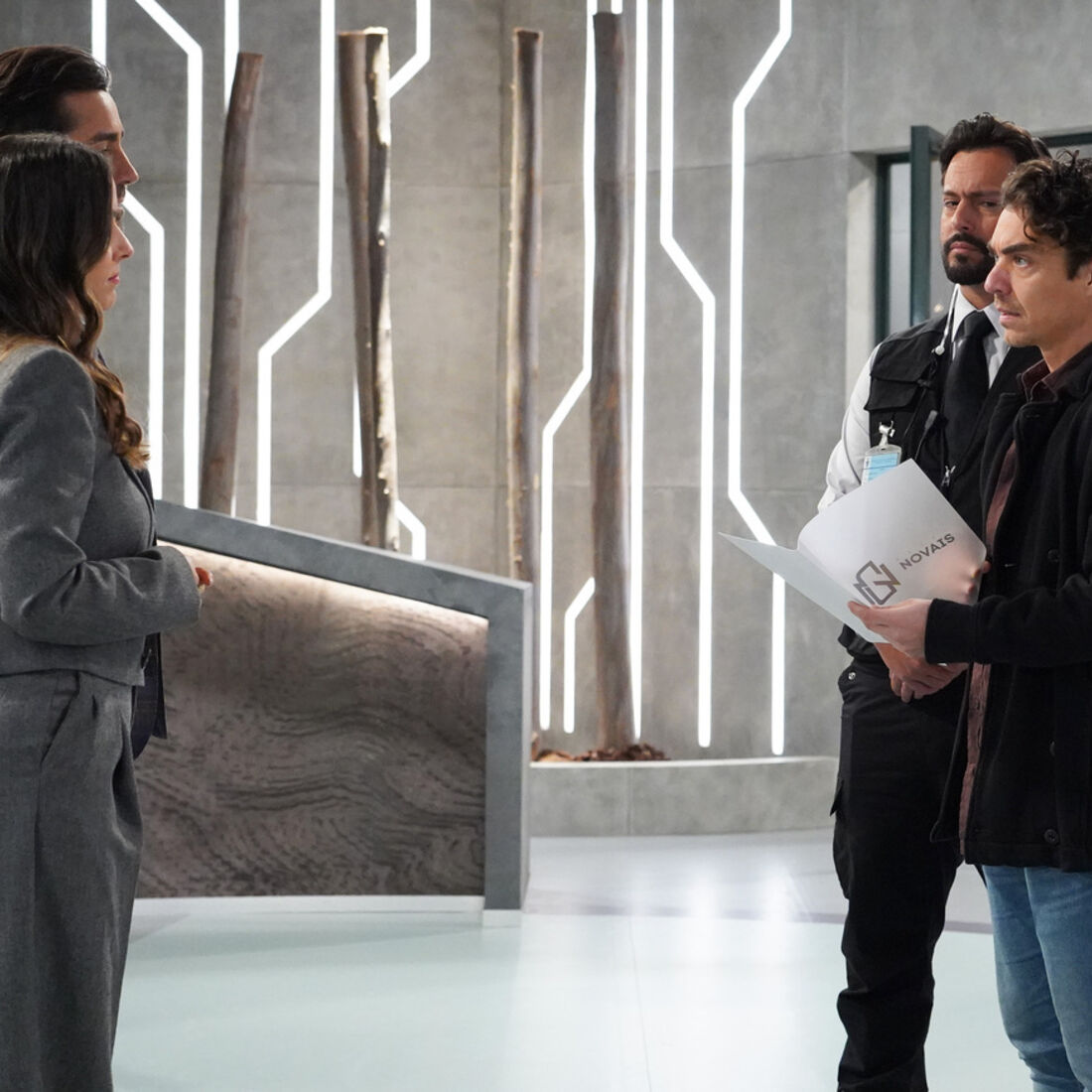 Gonçalo, Pilar e Vicente na novela 'A Herança'