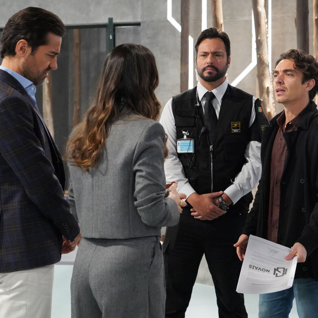 Gonçalo, Pilar e Vicente na novela 'A Herança'
