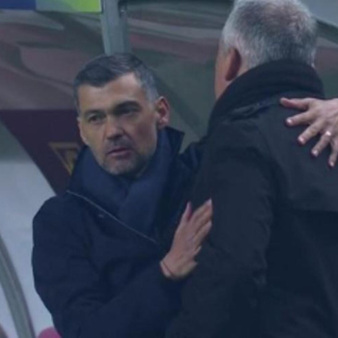 Sérgio Conceição e Jorge Costa num FC Porto-Académico de Viseu