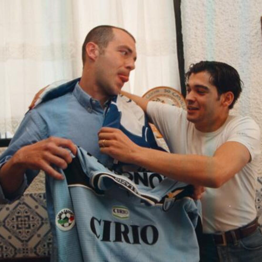 Sérgio Conceição, na altura jogador da Lazio, visitou Jorge Costa no Porto