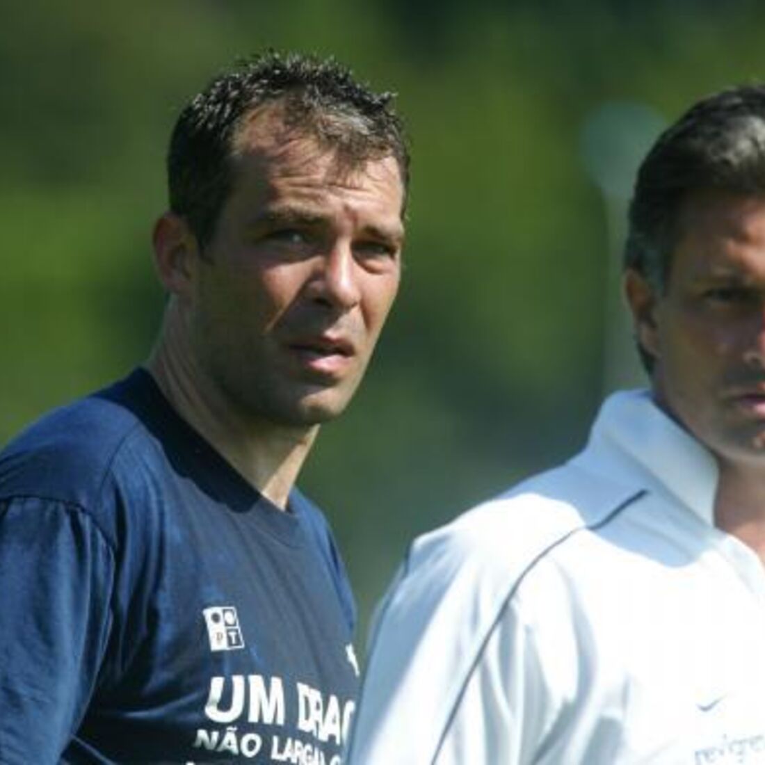 Jorge Costa com José Mourinho