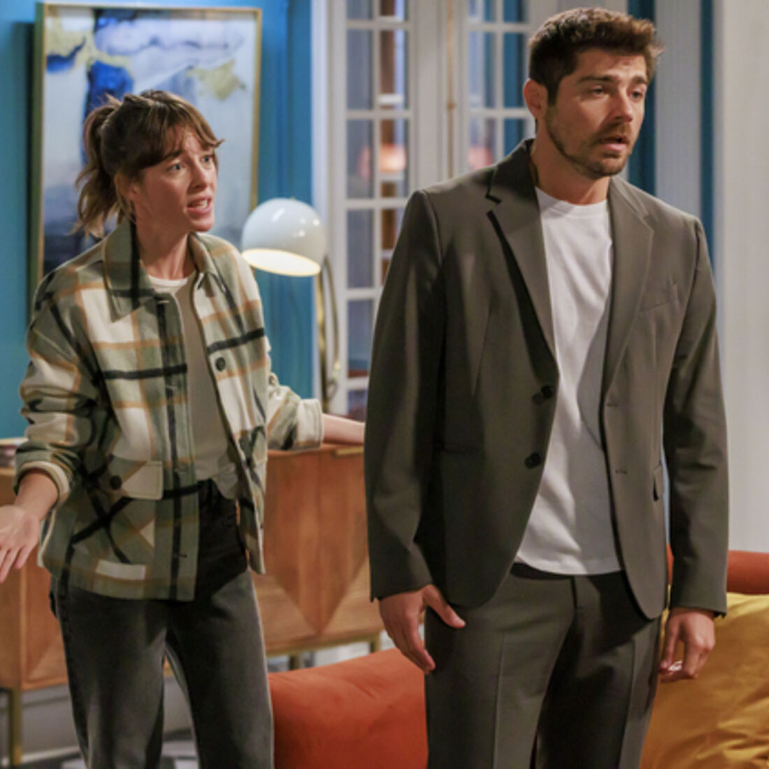 Tomás e Laura na novela 'A Promessa'