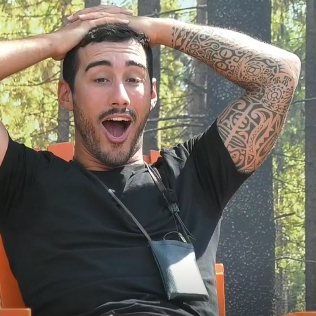 Concorrentes do Big Brother, Ana Duarte e Viriato Quintela, em discussão acesa