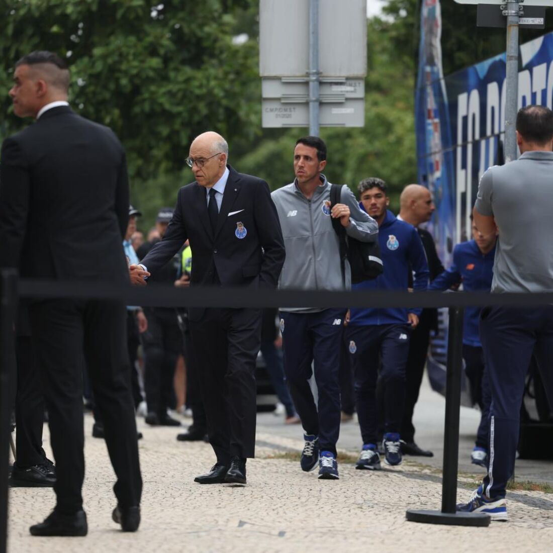 Jogadores do FC Porto no último adeus a Jorge Costa