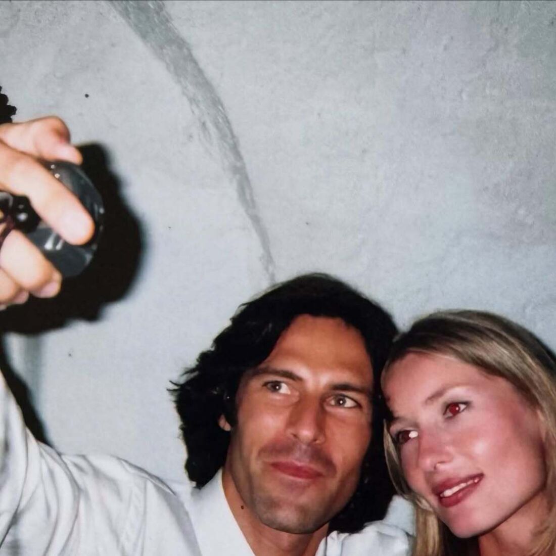 Paulo Pires no dia de casamento com Astrid Werdnig.