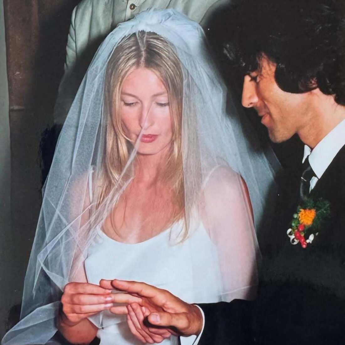 Paulo Pires no dia de casamento com Astrid Werdnig