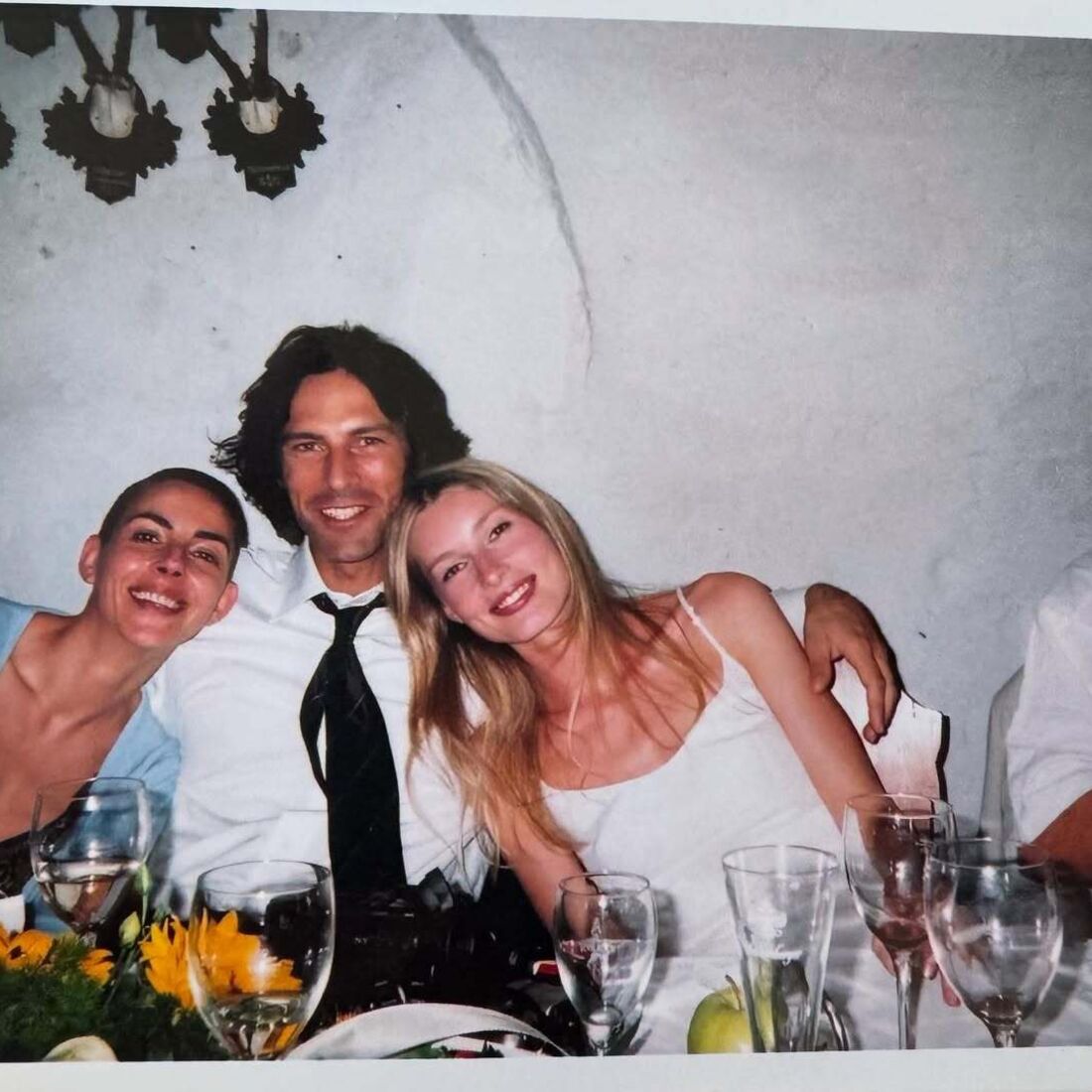 Paulo Pires no dia de casamento com Astrid Werdnig