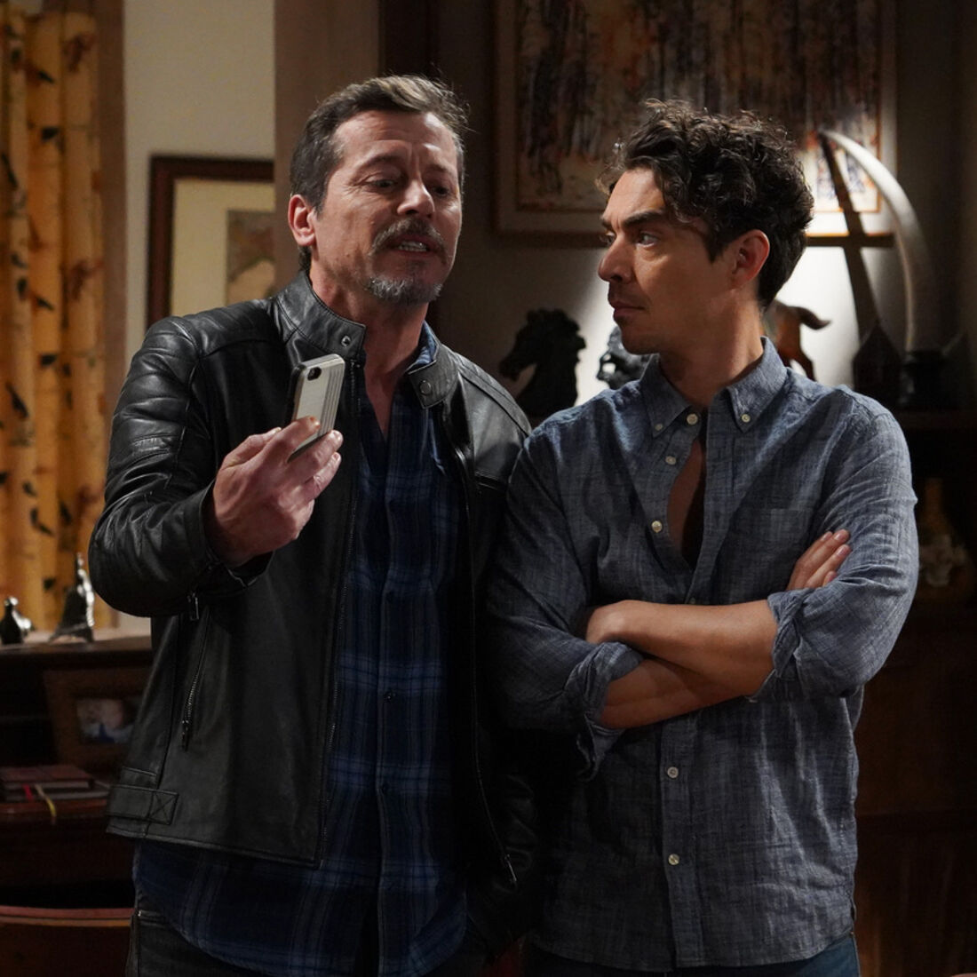 Otávio e Gonçalo na novela 'A Herança'