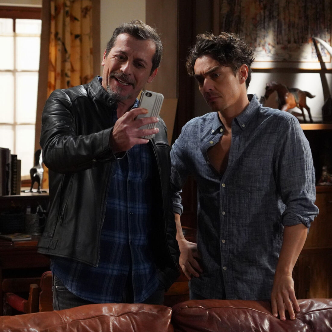 Otávio e Gonçalo na novela 'A Herança'