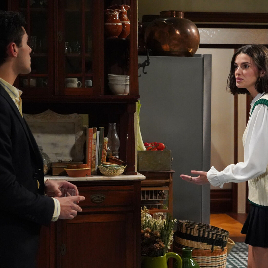 Bernardo e Mariana na novela 'A Herança'