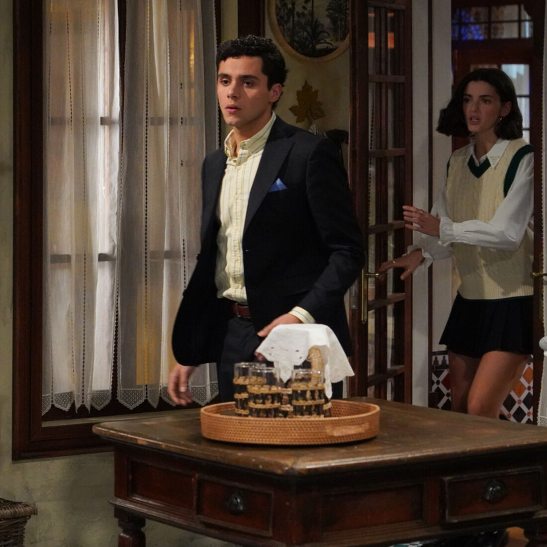 Bernardo e Mariana na novela 'A Herança'