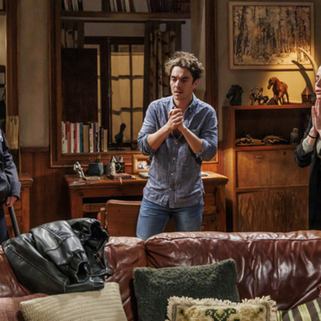 Clara, Gonçalo e Sofia na novela 'A Herança'