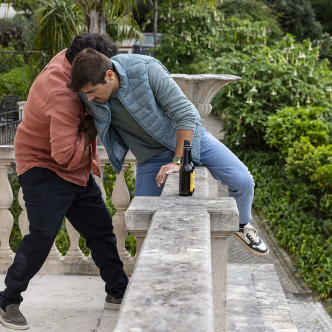 Tomás e Miguel na novela 'A Promessa'